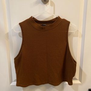 SHEIN Waffle Knit Crop Top